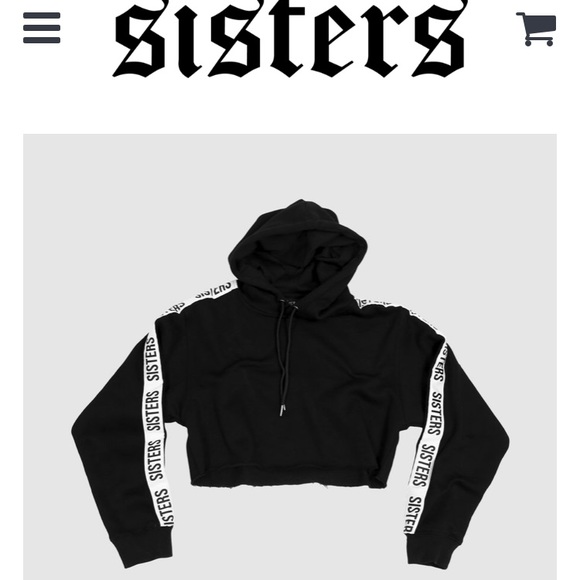 Tops - Sisters apparel downtown cropped hoodie